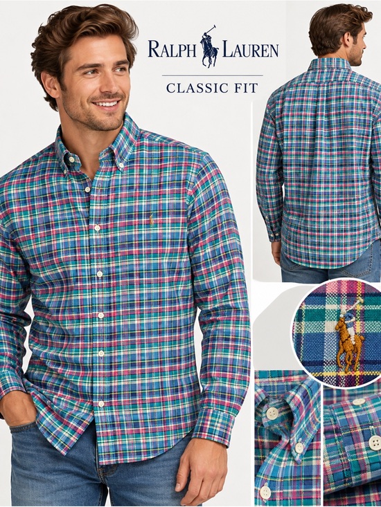 Ralph Lauren Other - Ralph Lauren Men’s Large Classic Fit Plaid Button Down Shirt Multicolor